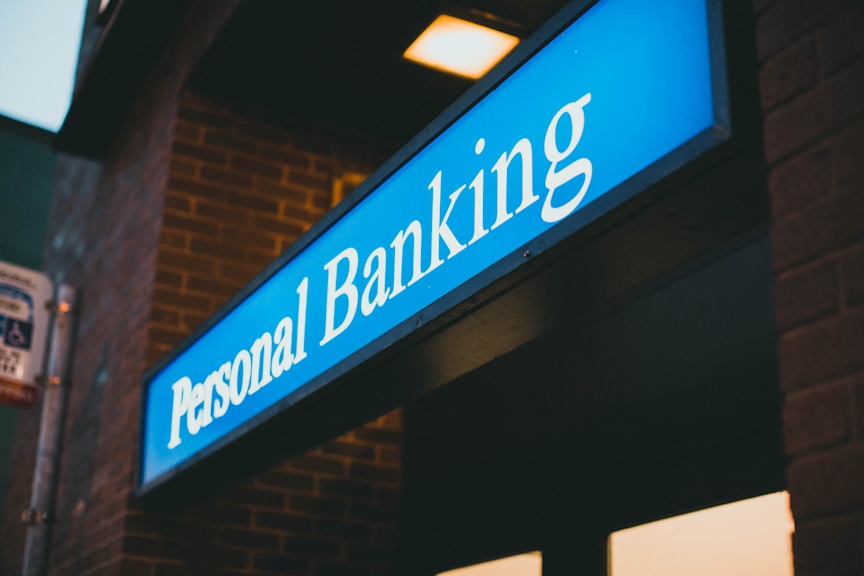 Personal Banking neon sign